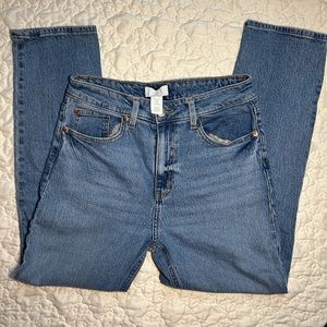 H&M Slim High Ankle Demin Blue Jeans size 8